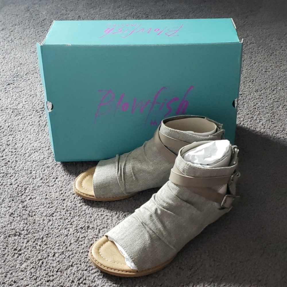 NWT Blowfish Banks Wedge Sandal 7